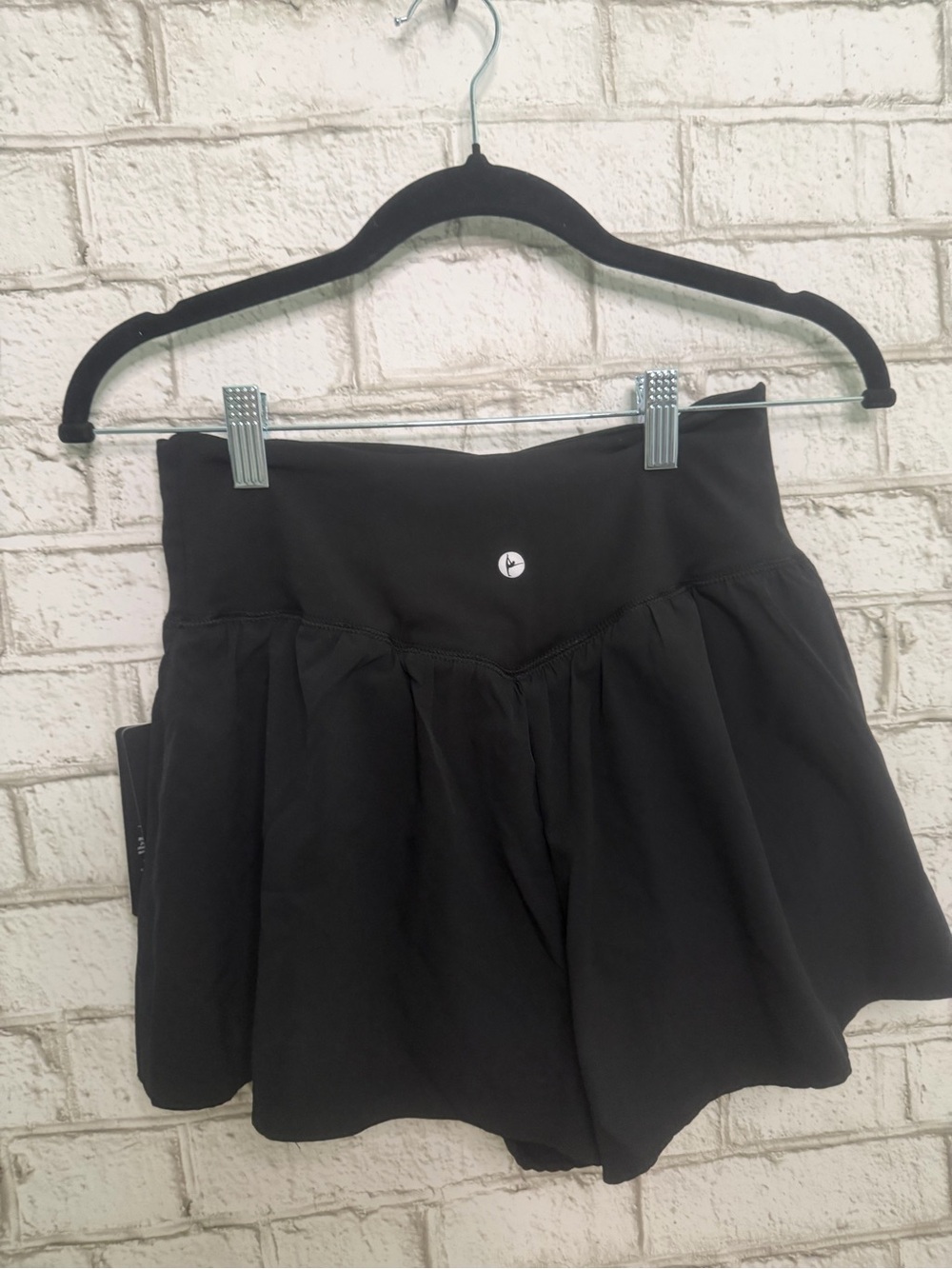 90 Degree By Reflex Black Circle Skirt with Built-In Shorts